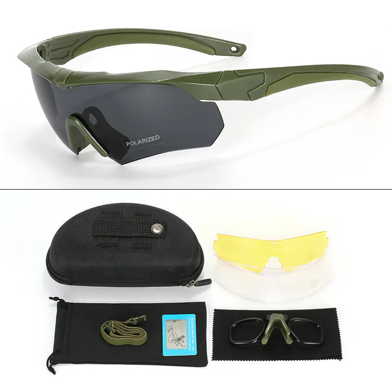 Lunettes de protection CS Airsoft coupe-vent, verres HD à 3 lentilles, pour motocross, alpinisme, sécurité