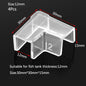 Lot de 4 protections d'angle anti-collision en plastique pour aquarium, 5/6/8/10/12/15 mm, sans adhésif, accessoires