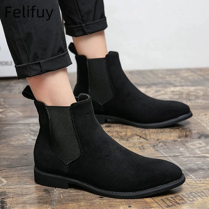 Bottines Chelsea marron, noires et rouges pour homme, bottines de cowboy, faites à la main, pointures 38 à 46