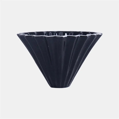 Ceramic Coffee Dripper Pour Over Coffee Maker Handmade Origami Coffee Filter Cup Flower Shape Funnel Drip Cafe Cake Cup Home