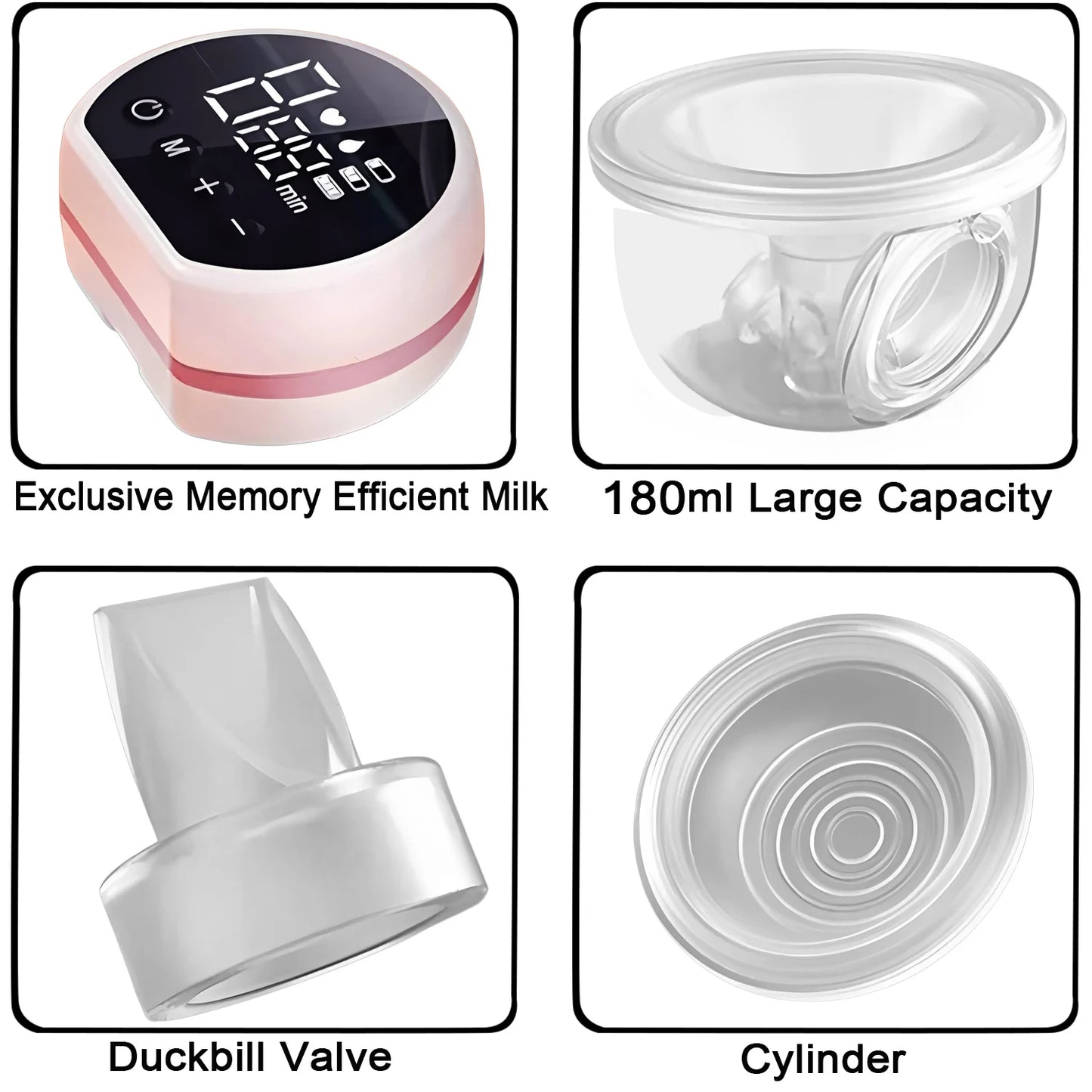 Wearable Breast Pump Hands Free Electric Portable Wearable Breast Pumps Slient BPA-free Breastfeeding Milk Collector