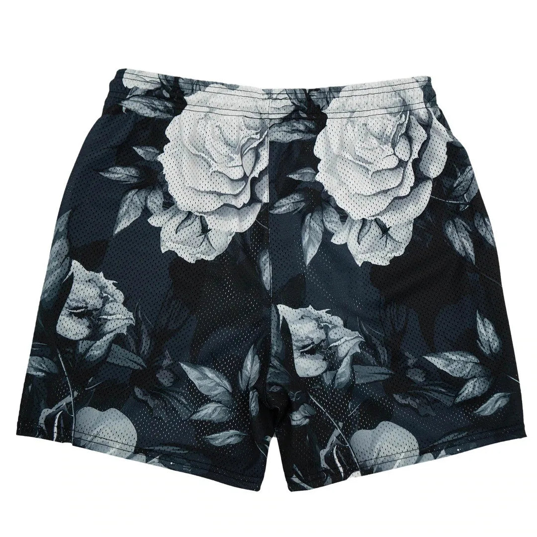 2024Summer New Digital Printing American Sports Casual Shorts Mesh Breathable and Loose Men's Short Shorts