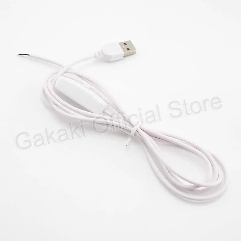 LED Strip USB Connector Cable Extension 2 pin Power Supply Wire on/off Switch Electrical  5V Wire For LED Lighting