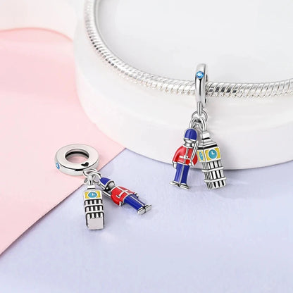 New 925 Sterling Silver Luminous Elf Blue Purple Butterfly Moon Life Tree Charms Beads Fit Pandach Original Bracelet DIY Jewelry