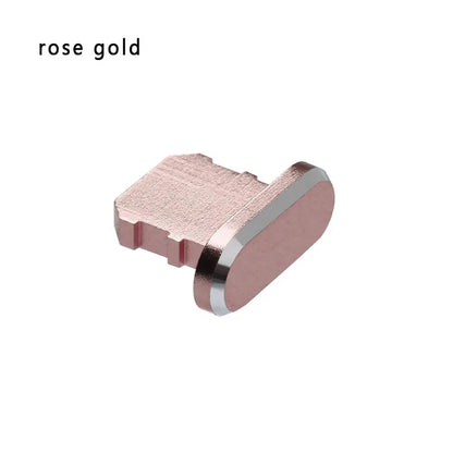 1PC Metal Charger Port Anti Dust Plug Stopper For iPhone 14 13 12 11 X XR Max 8 7 Plus Phone Accessory Charging Plug Cap Cover