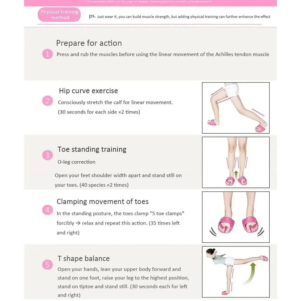arch support Women Weight Loss Massage Slippers Slide Sandals Shaking Shoes Thick Soled Postpartum Massage Slim Legs Shake Shoes