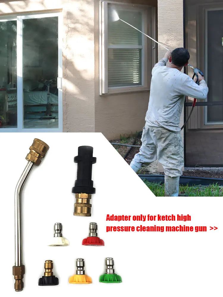 Buses de pulvérisation à connexion rapide + lance d'extension pour pistolet à eau de lavage de voiture haute pression pour Karcher K2 K3 K4 K5 K6 K7