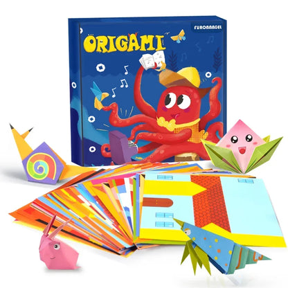 108 Pages Montessori Toys Cartoon Animal Origami Paper Kid DIY Craft Toy Handcraft Parper Art Educational Toy for Children Gift