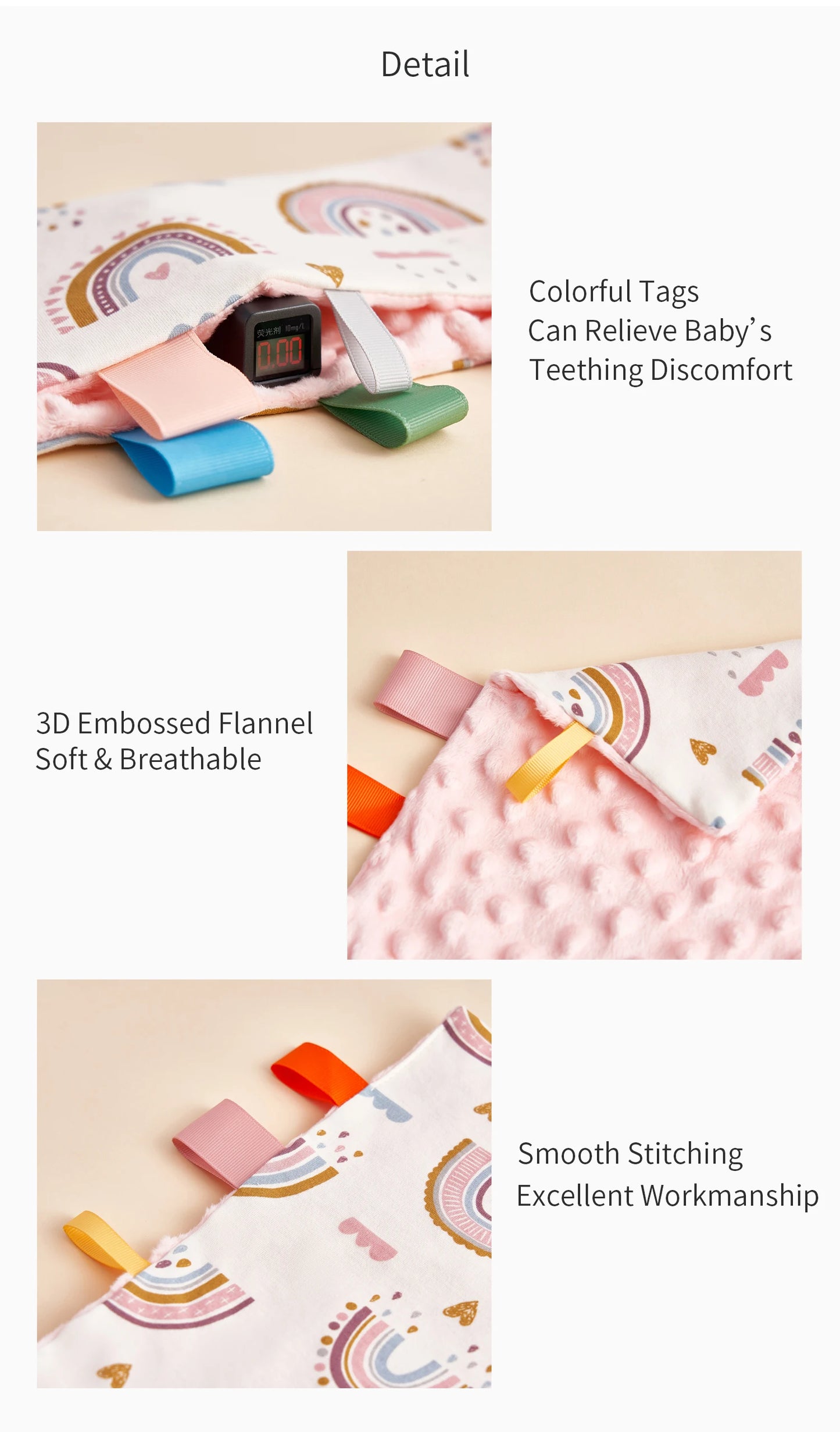 INSULAR Baby Comfort Towel Cotton Comforter Blanket Soft Newborn Sleeping Dolls Kids Fashion Sleep Toy Soothe Appease Bibs