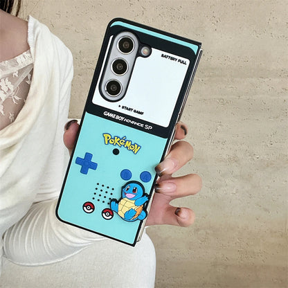 Japan Anime P-Pokemon Phone Case For Samsung Galaxy Z Flip 6 zflip7 Z Fold 3 4 5 7 zfold4 zflip6 Squirtle Charmander Cover