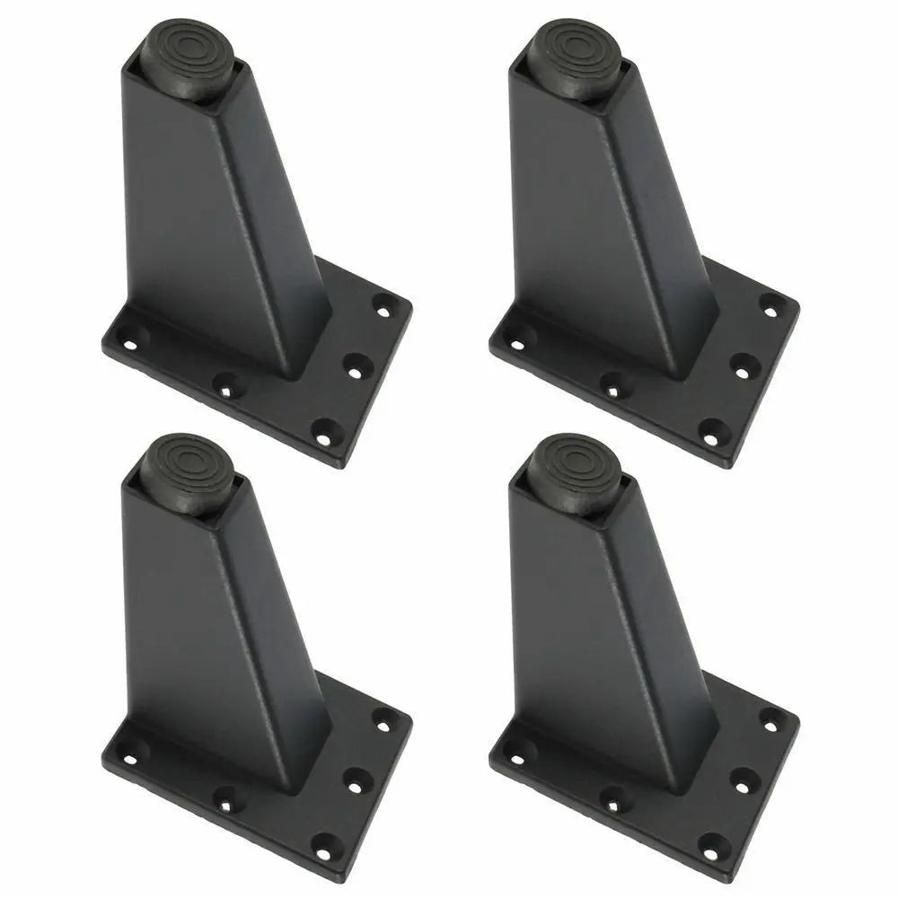 Lot de 4 pieds de meuble antidérapants, noirs et blancs, pour canapé, armoire, table