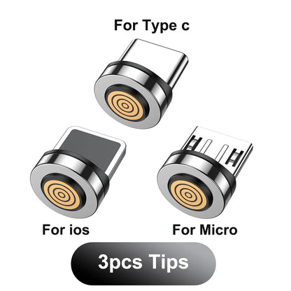 AUFU 5A Magnetic Cable 540 Rotate Fast Charging Magnetic USB Type C Cable For iPhone 14 Samsung Xiaomi Realme Mobile Phone Cable
