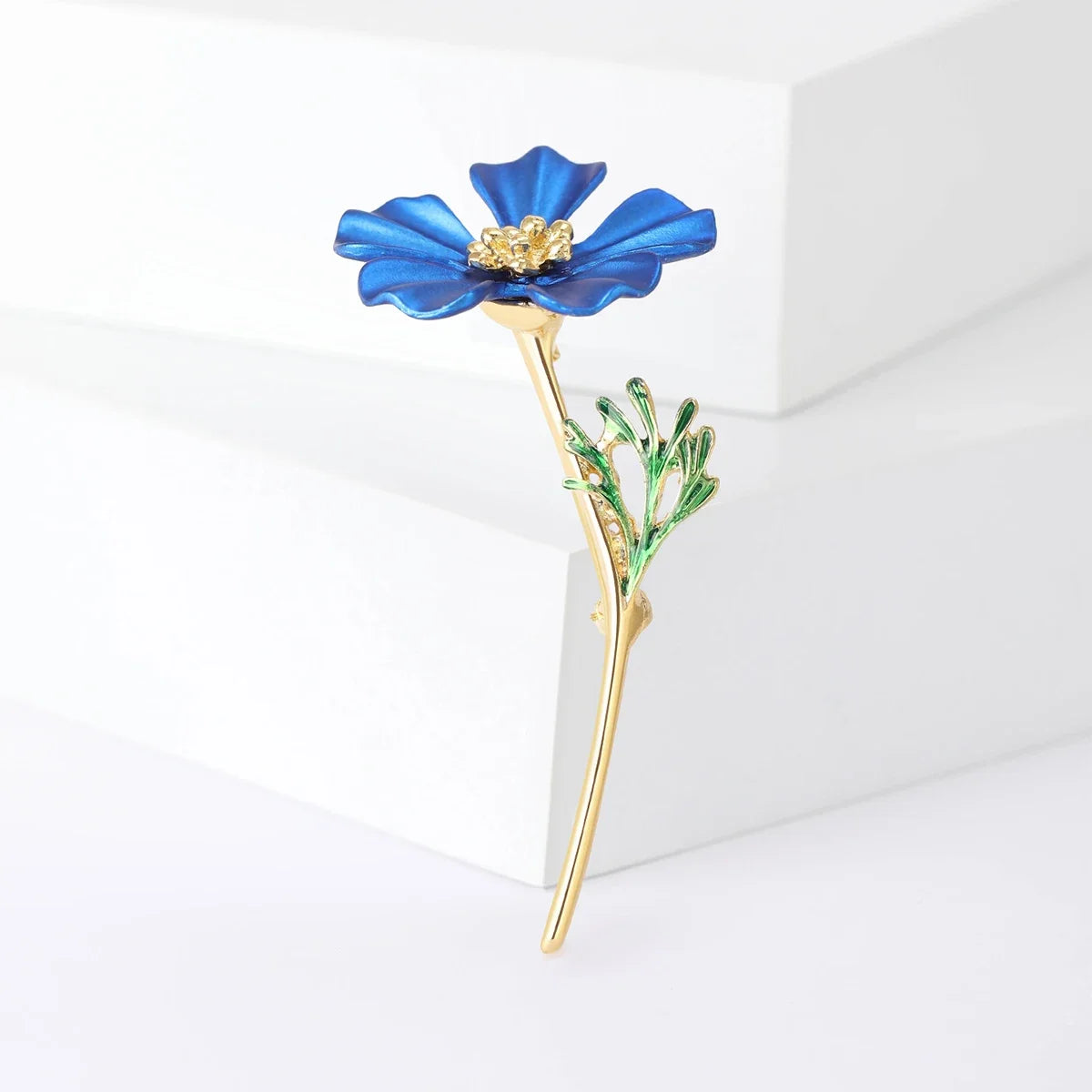 Enamel Morning Glory Brooches for Women Unisex Botanical Pins Office Party Friend Gifts Jewelry Accessories