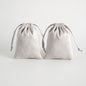 Lot de 10 pochettes en velours à cordon coulissant en flanelle grise pour bijoux, trousses de maquillage, pochettes cadeaux chics pour mariage