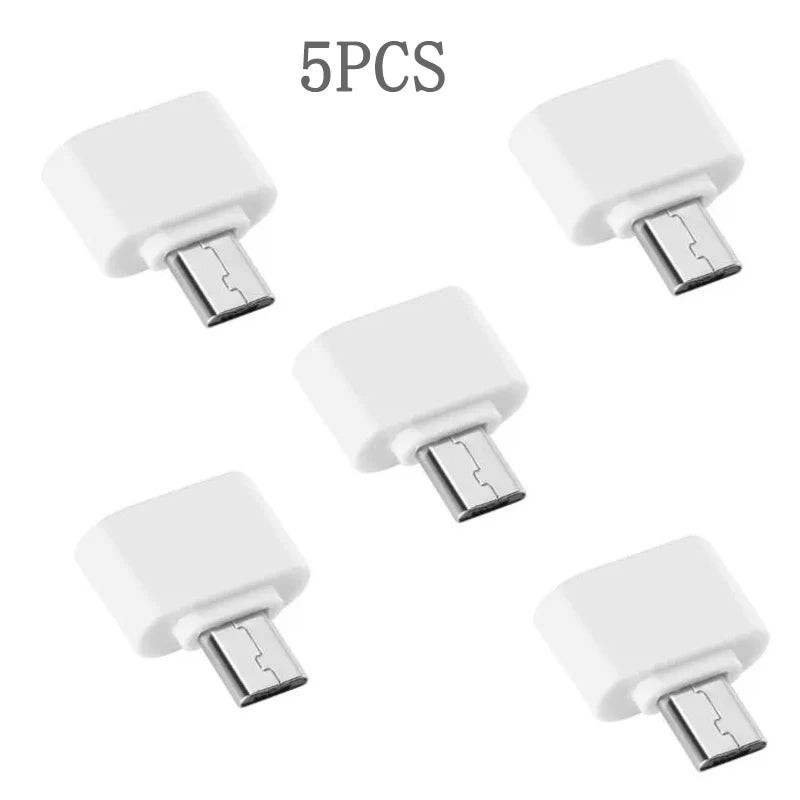 1/5PCS Micro To USB A 3.0 OTG Adapter Data Transfer Connector Converter Mini Android Mobile Phone Plug For Samsung Huawei Xiaomi