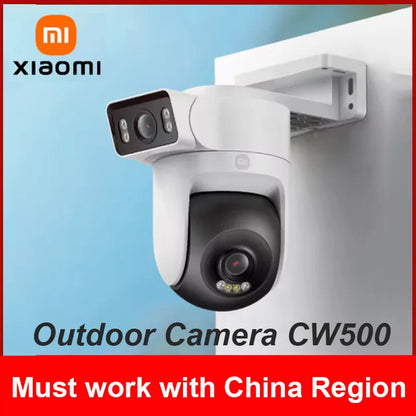 China Version Xiaomi Outdoor CW500 Dual Camera Security Protection CCTV AI Detection Full-Color Night Vision IP66 Smart Home