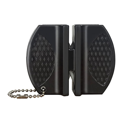 Mini Knife Sharpener Rough and Delicate Double sided Sharpener Portable Ceramic Sharpener Pocket Outdoor Camping and Hiking
