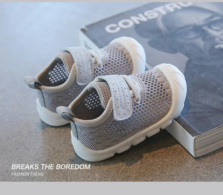 Summer Toddler Baby Shoes Boys Girls First Walkers Mesh Shoes Breathable Non-slip Soft Bottom Infant Baby Boy Girl Kids Shoes