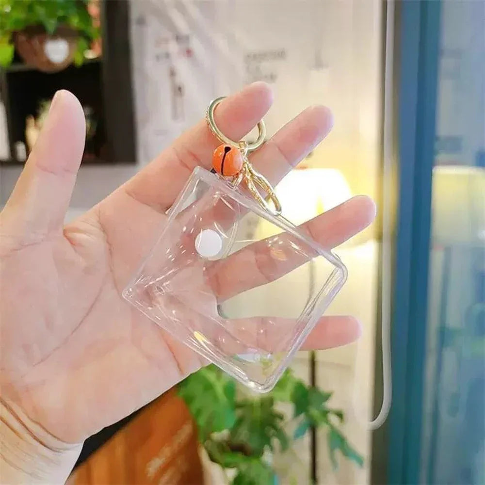 Petit porte-monnaie transparent en PVC pour femmes, enfants, filles, clés, rouge à lèvres, écouteurs, pièces de monnaie, pochette portefeuille