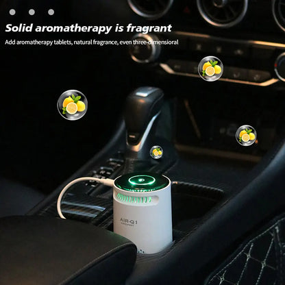 Purificateur d'air portable pour maison, voiture, purificateur d'air à ions négatifs pour la fumée, le pollen, désodorisant silencieux USB pour chambre, bureau, salon