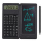 Tablette d'écriture LCD 6 pouces, bloc-notes numérique, calculatrice pliable, écran 10 chiffres, stylet, bouton d'effacement, fonction de verrouillage