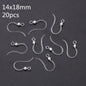 Louleur Crochets d'oreilles en résine transparente pour la fabrication de bijoux, boucles d'oreilles, base de crochet, accessoires de bricolage, vente en gros