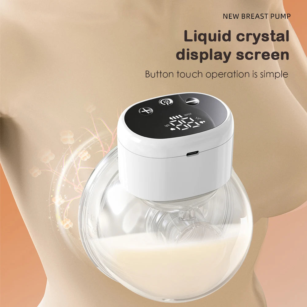 Wearable Breast Pump New Electric Breast Pump Hands-Free Breastfeeding Milk Collector BPA-Free