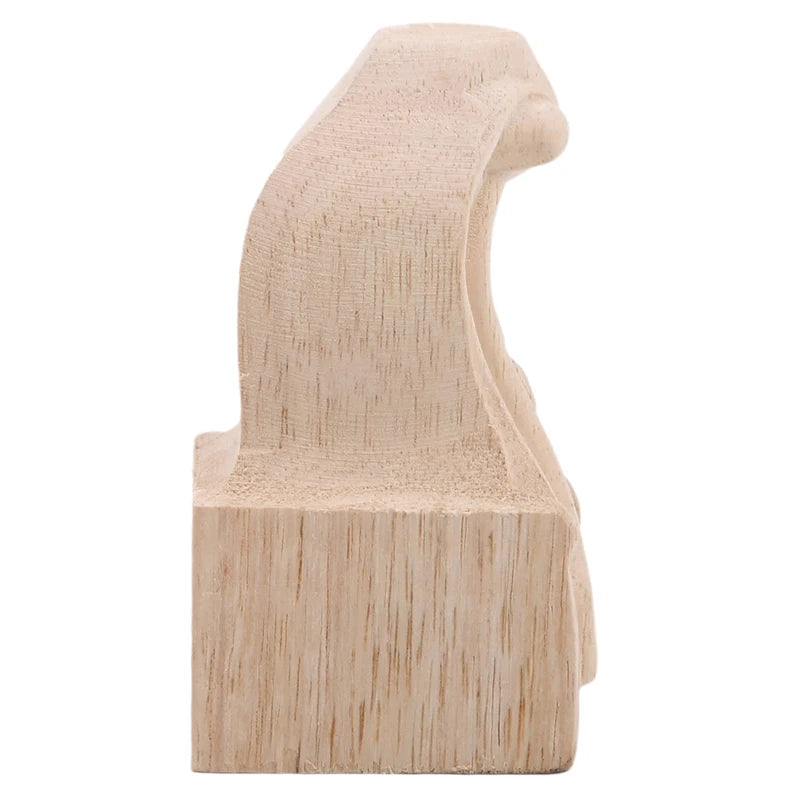 Pieds de meuble TV en bois massif sculpté de style européen, 8/4/1 pièce, 10 x 5,5 cm