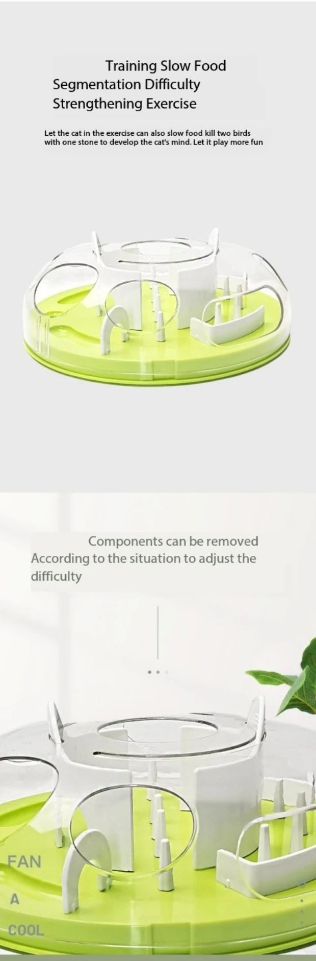 Cat Puzzle Interactive Treat Dispensing Toy Mental Enhancement Slow Feeder Toy  Interesting Cat Maze Slow Feeder Tray Bowl