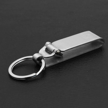 Stainless Steel Keyring Security Clip On Heavy Duty Belt for Key Clip Belt Keychain 2 Detachable Keyrings Belt for Key Holder