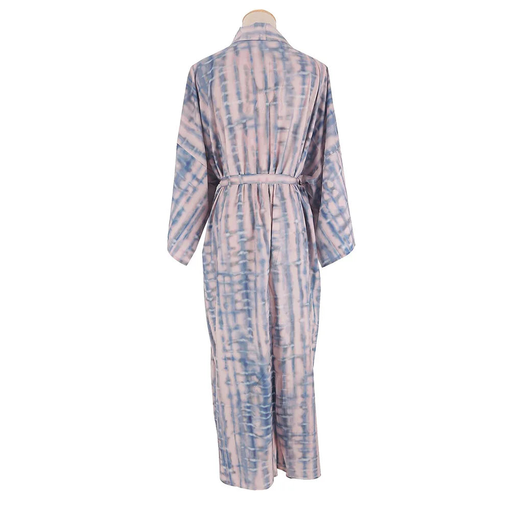 2023 Women Swimsuit Pareo Beachwear Boho Striped Print with Belt Short Sleeve Tunic Cardigan Summer Sexy Kimono Bikini Cover Up
