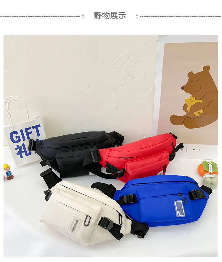 Casual Design Children's Chest Bag Handsome Boys Small Shoulder Messenger Bags Baby Kids Purse Handbags Cool Girls Fanny Pack