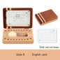 English Japanese Chinese Baby Wood Tooth Box Organizer Umbilica Save Gifts Milk Teeth Storage Box Birthday Baby Souvenir Gifts