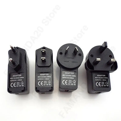 US EU UK AU plug AC to USB Port DC Power Supply 5V 1A 2A 3A Adapter Charger Charging For LED Strip Lights