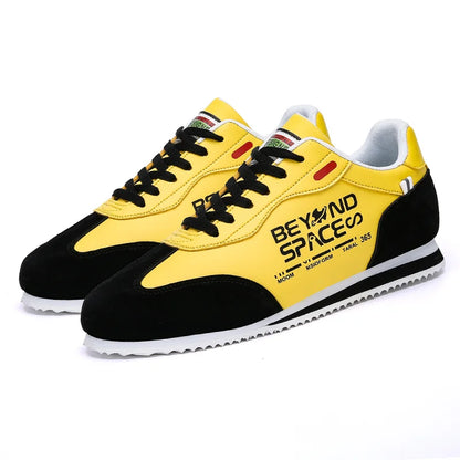 Spring New 2023 Fashion Yellow Low Casual Sneakers Men Comfortable Flats Outdoor Sport Shoes Trainers Mens Sneakers Basket Homme