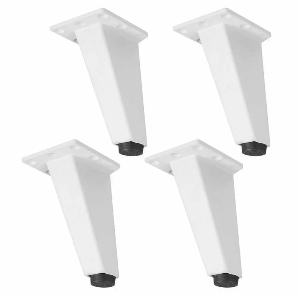 Lot de 4 pieds de meuble antidérapants, noirs et blancs, pour canapé, armoire, table