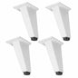 Lot de 4 pieds de meuble antidérapants, noirs et blancs, pour canapé, armoire, table