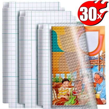Lot de 10 à 30 protège-livres autocollants transparents et mats A4/16K/22K, imperméables, pour manuels scolaires, fournitures d'emballage