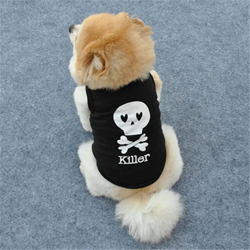 UBBT Security Dog Vest Dog Clothes XS-L Black Pet Puppy T Shirts For Small Dogs Chihuahua Yorkie Pug Cat Vest Costume