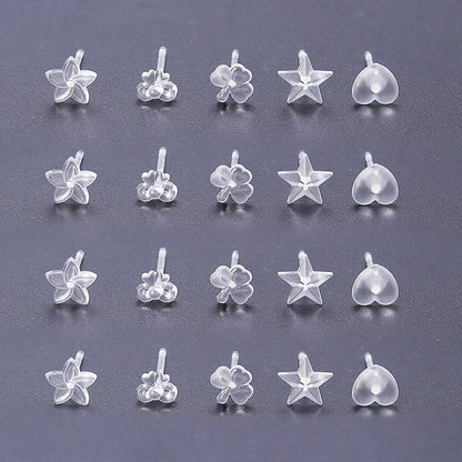 Louleur Crochets d'oreilles en résine transparente pour la fabrication de bijoux, boucles d'oreilles, base de crochet, accessoires de bricolage, vente en gros