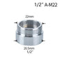 Water Faucet Coupler 1/2 To M16 M18 M20 M22 M24 M28 M32 Thread Connector Conversion Tap Adapter Fitting Bubbler Kitchen Bathroom