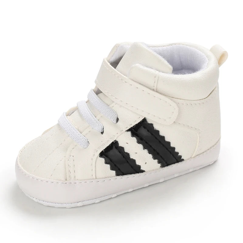 Newborn Baby Shoes Boys' and Girls' Infant Sports Shoes First Walker Classic Fashion Soft Sole Non slip Baby Walking Shoes