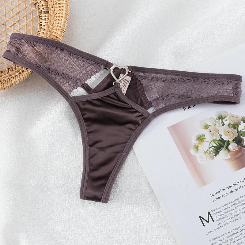 European Thong  Women's Underwear Panty Low Waist Seamless Underpants Comfort G-String Sexy Lace Panties Female Sexy Lingerie