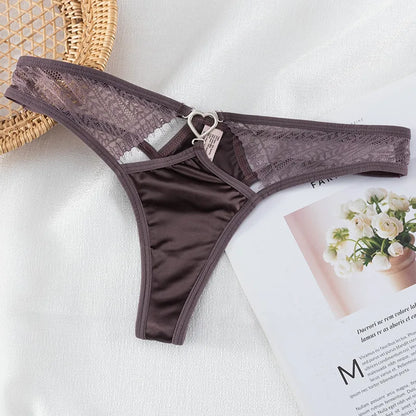 European Thong  Women's Underwear Panty Low Waist Seamless Underpants Comfort G-String Sexy Lace Panties Female Sexy Lingerie