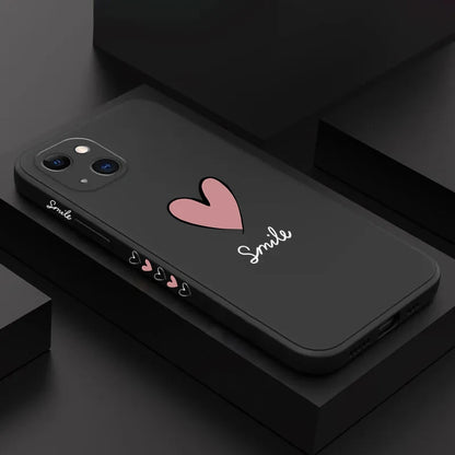 Big Red Heart Phone Case for Xiaomi Redmi Note 14 13 12 12S 11 11S 10 10S Pro Plus Redmi 10C 12C 13C 4G 5G Soft Silicone Cover