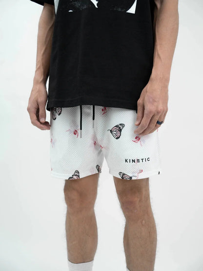 2024Summer New Digital Printing American Sports Casual Shorts Mesh Breathable and Loose Men's Short Shorts