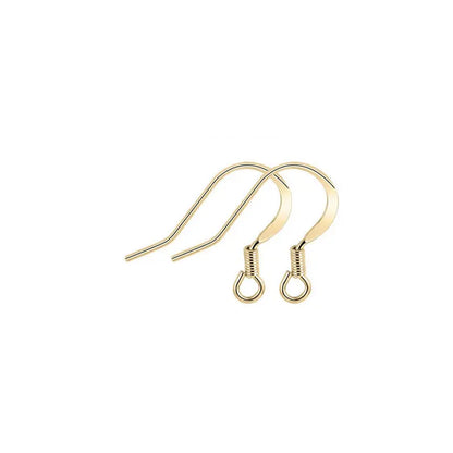 Crochets de boucles d'oreilles en laiton imitation rhodium couleur or 18 carats pour femmes, accessoires de bijoux à faire soi-même, vente en gros
