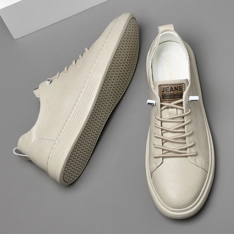 2024 New Genuine Leather Men's Casual Shoes Luxury Brand Outdoor Sneakers Tennis Masculino High Quality Sport Shoes for Men