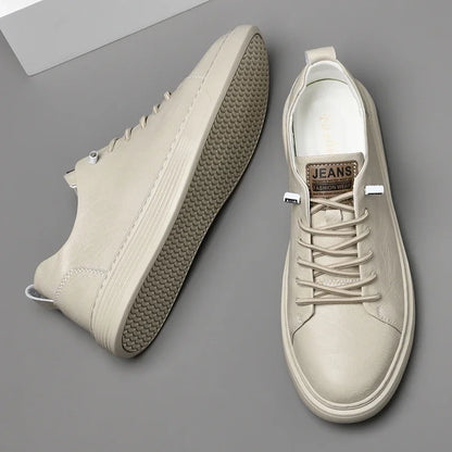 2024 New Genuine Leather Men's Casual Shoes Luxury Brand Outdoor Sneakers Tennis Masculino High Quality Sport Shoes for Men