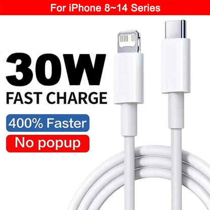 PD 30W Fast Charging Type C Cable For Apple iPhone 13 12 11 14 15 16 Pro Max Plus USB C Cable Quick Charge Data Line Accessories